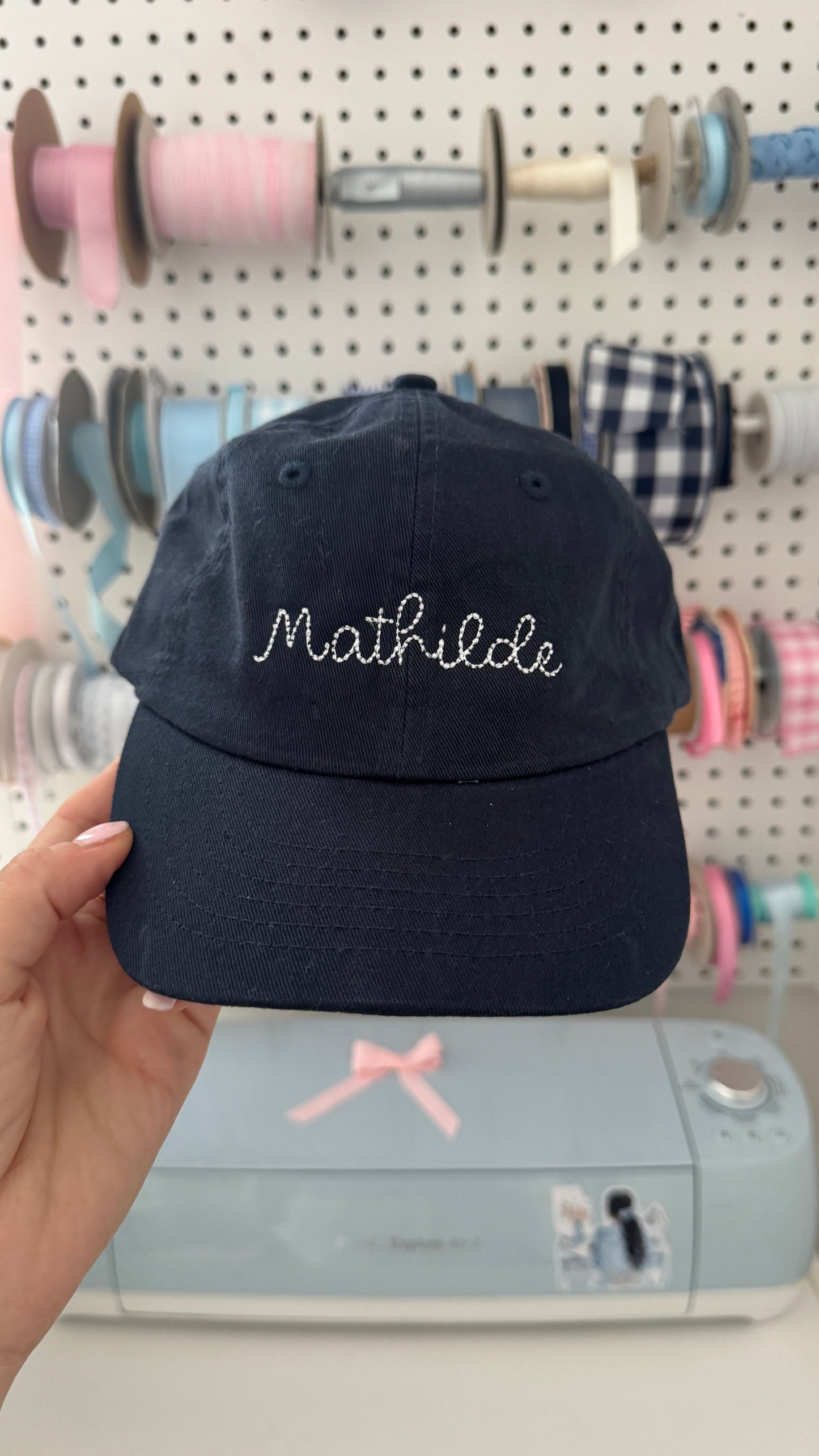 Casquettes brodées en coton bio pour enfants