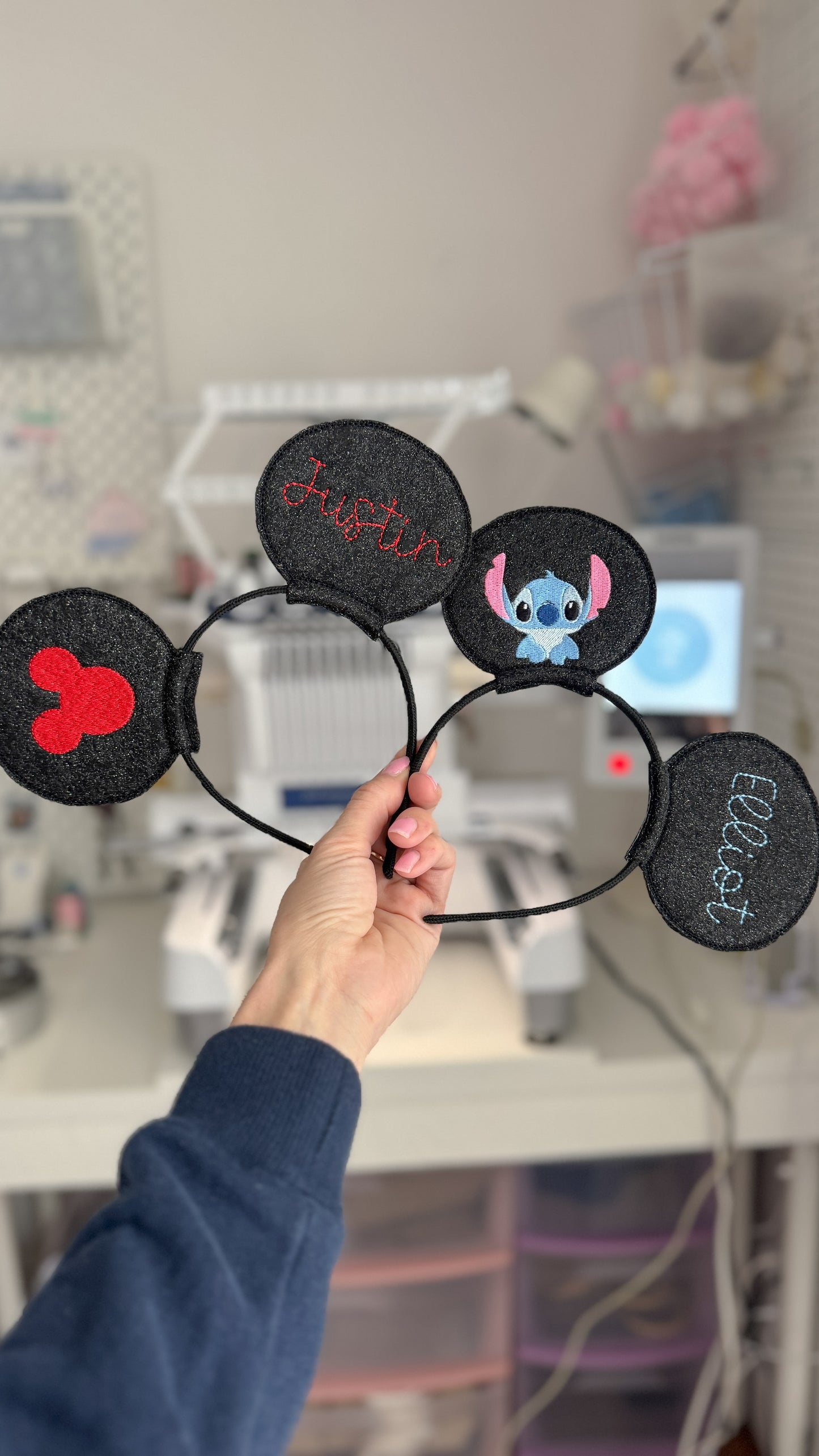 Serre-tête oreilles de souris personnalisés