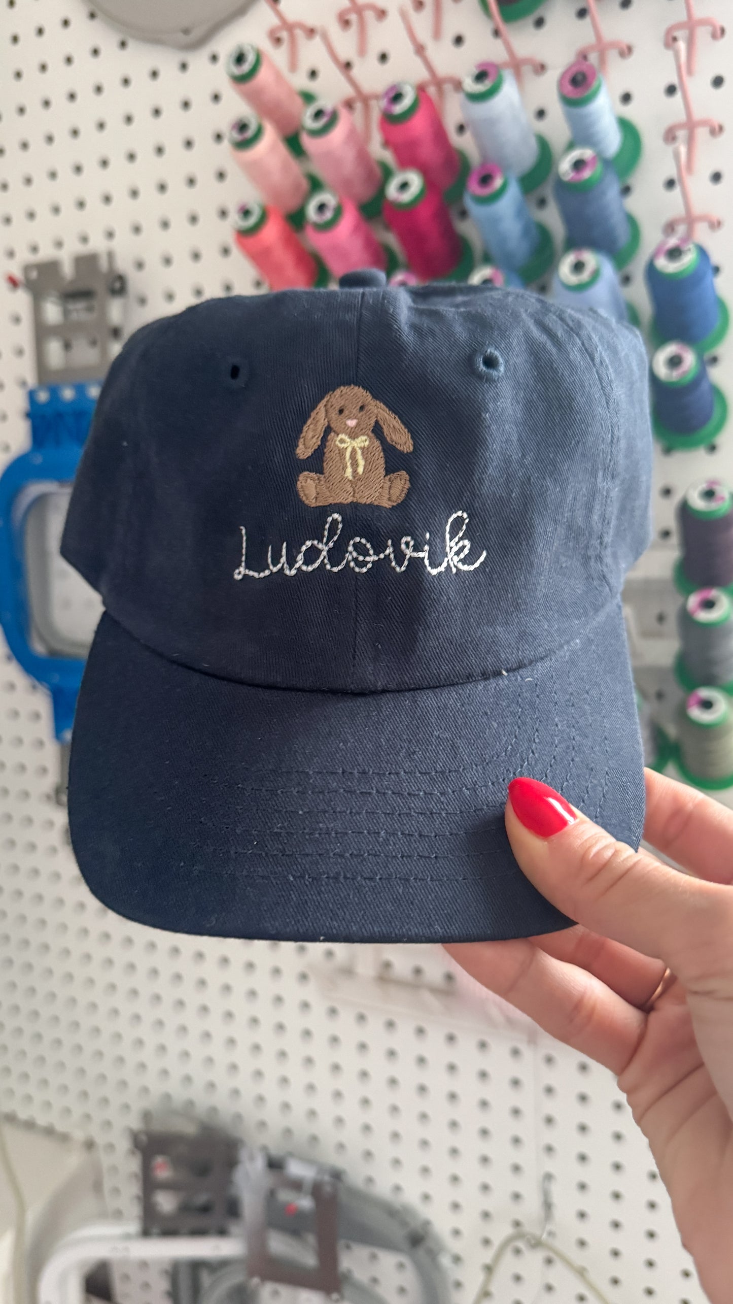 Casquettes brodées en coton bio pour enfants